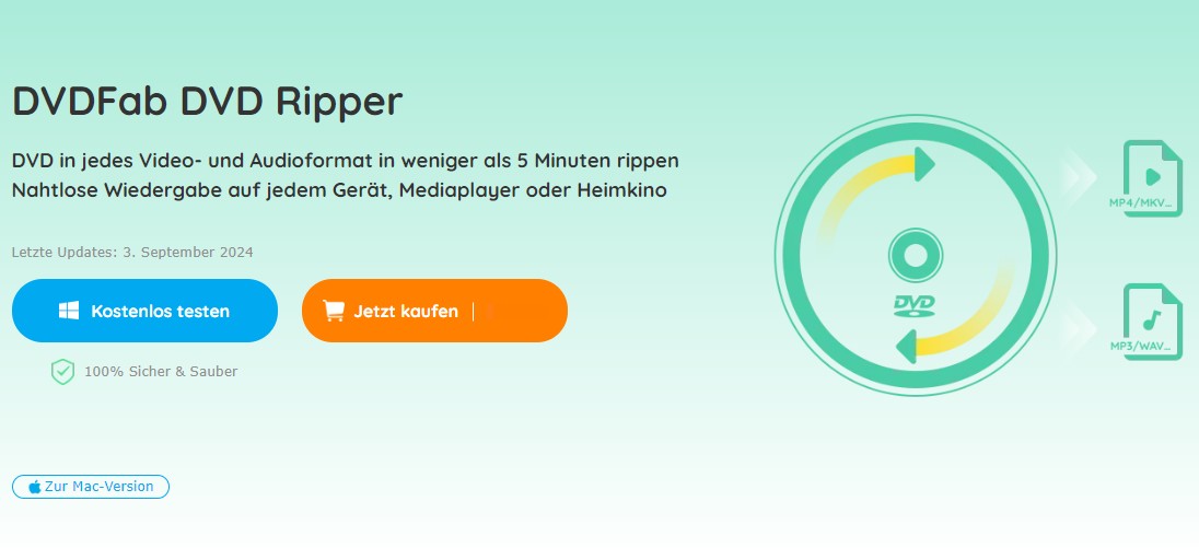 Der beste AI-gesteuerte DVD in MP4 Converter: DVDFab DVD Ripper