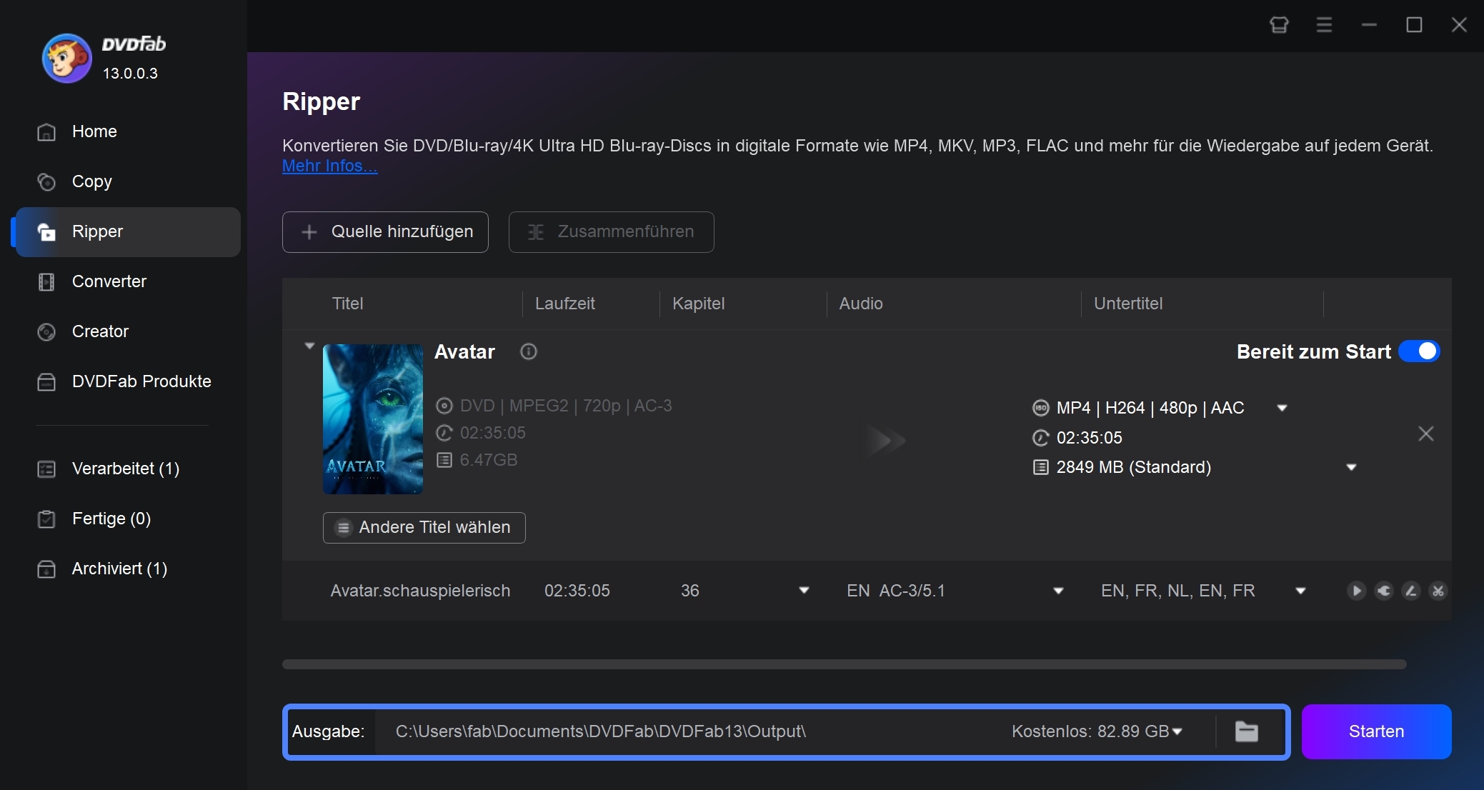 Wie Sie mit dem DVD Converter eine DVD konvertieren – Schritt für Schritt Anleitung