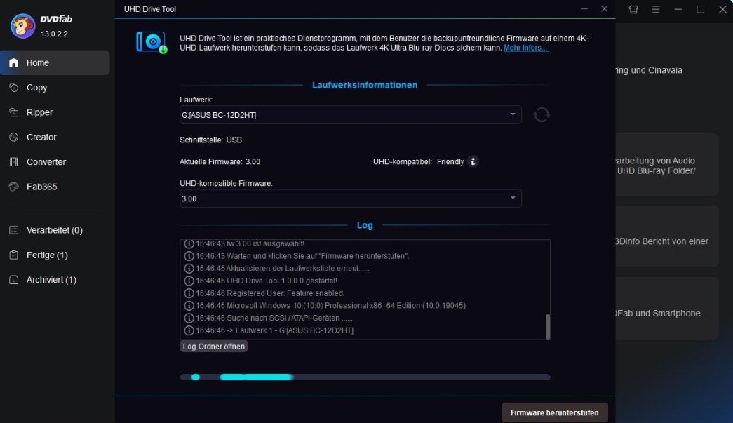 dvdfab uhd drive tool
