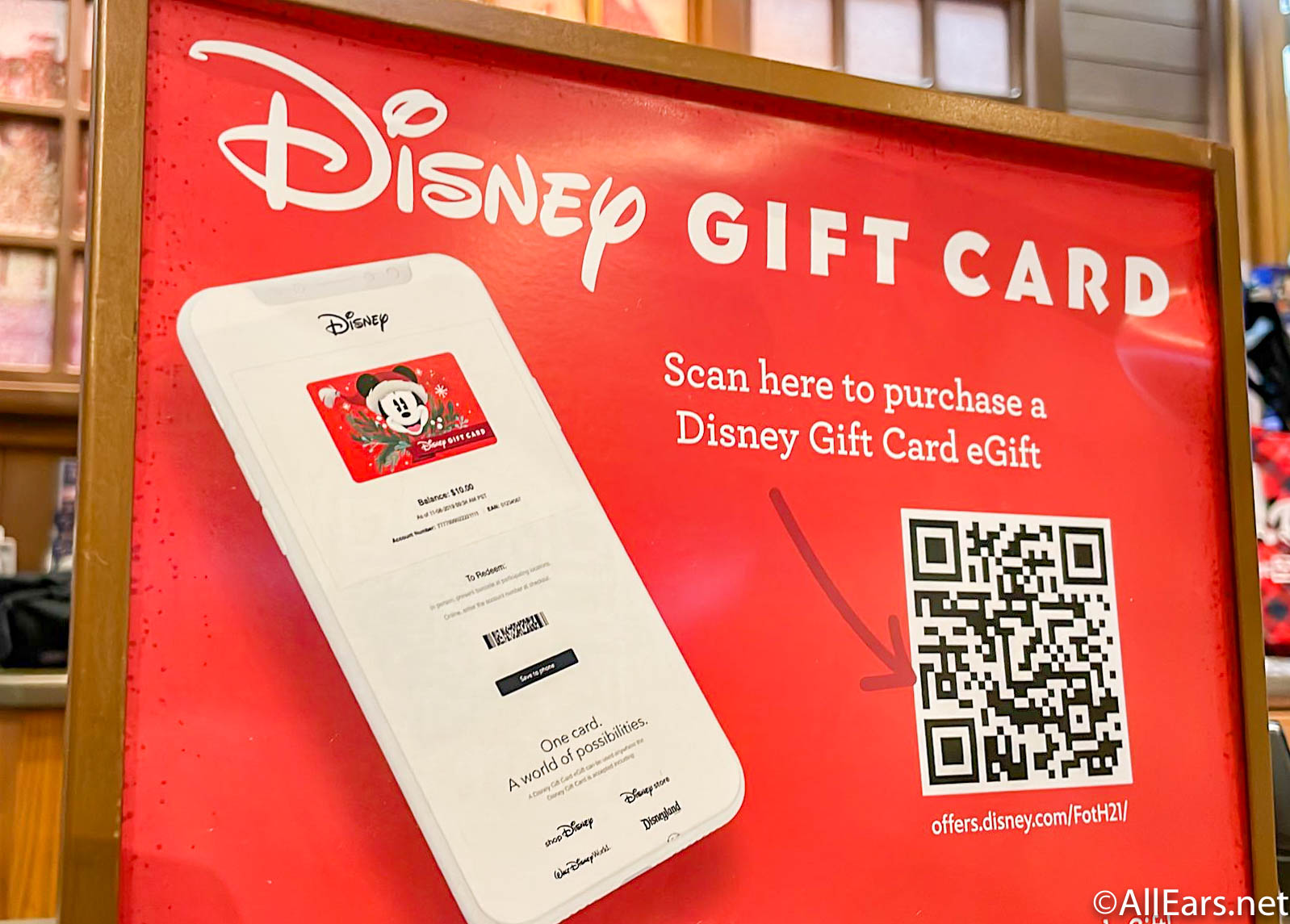 disney gift card balance