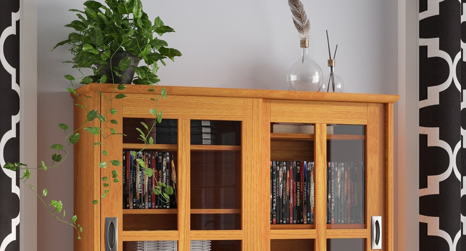 4. Wall-Mounted CD/DVD Storage Rack