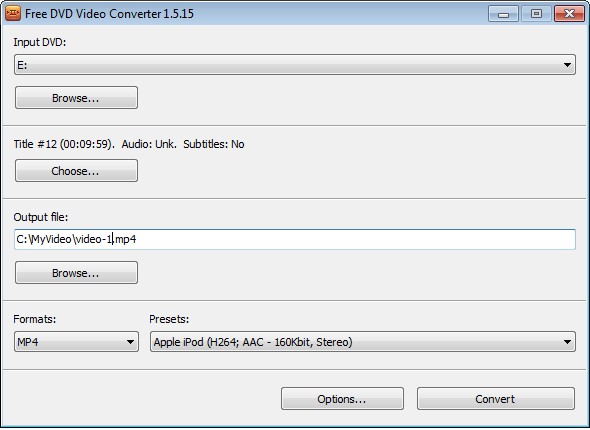 convertir DVD en MP4 gratuitement avec DVDVideoSoft