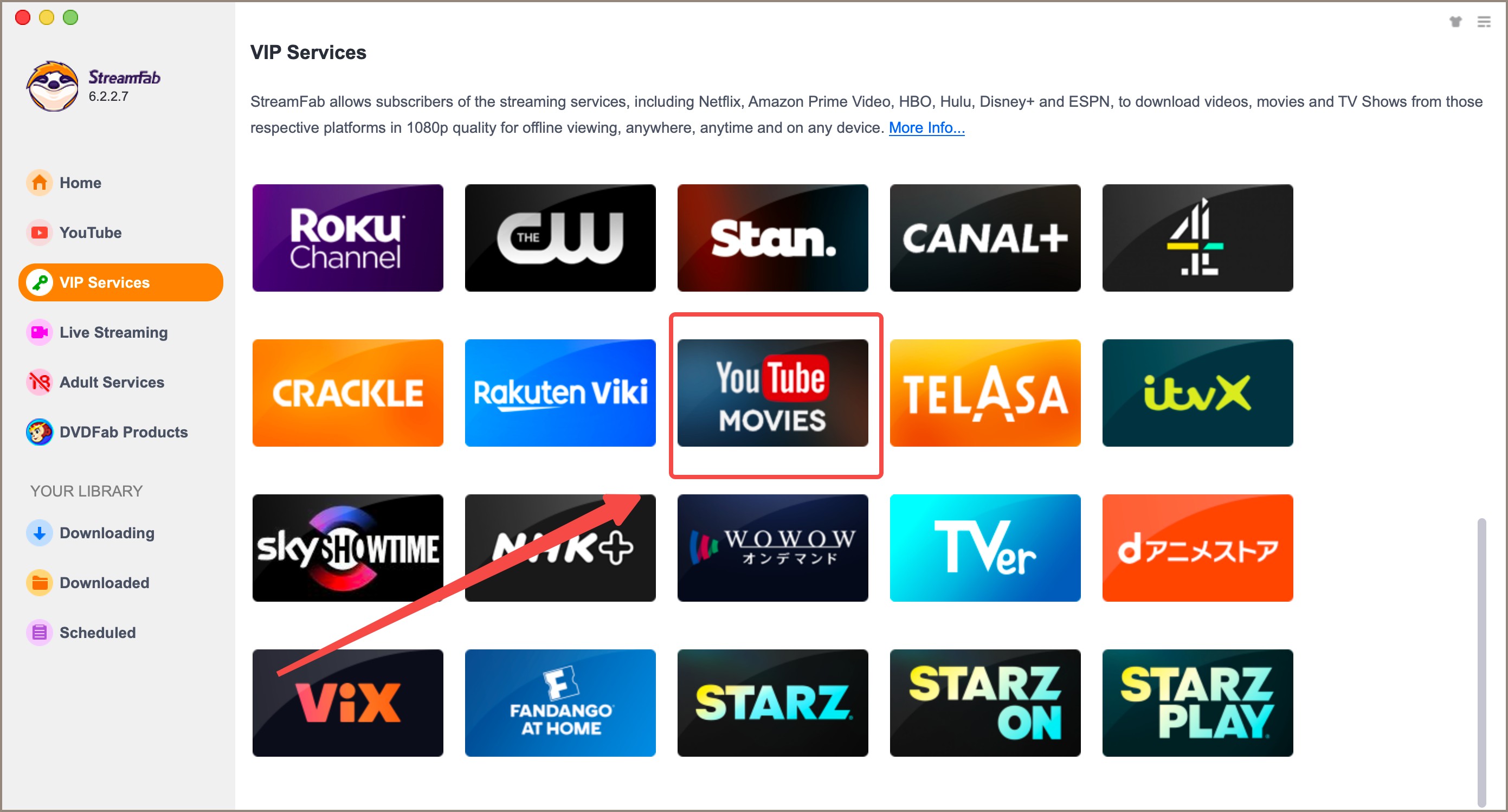 Top 10 Best Movies for Kids on YouTube [2025 Update]: step 1 of streamfab