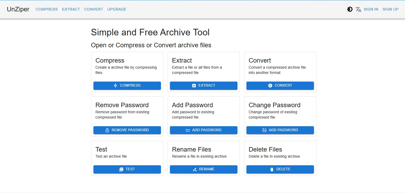 Compress ISO with UnZiper