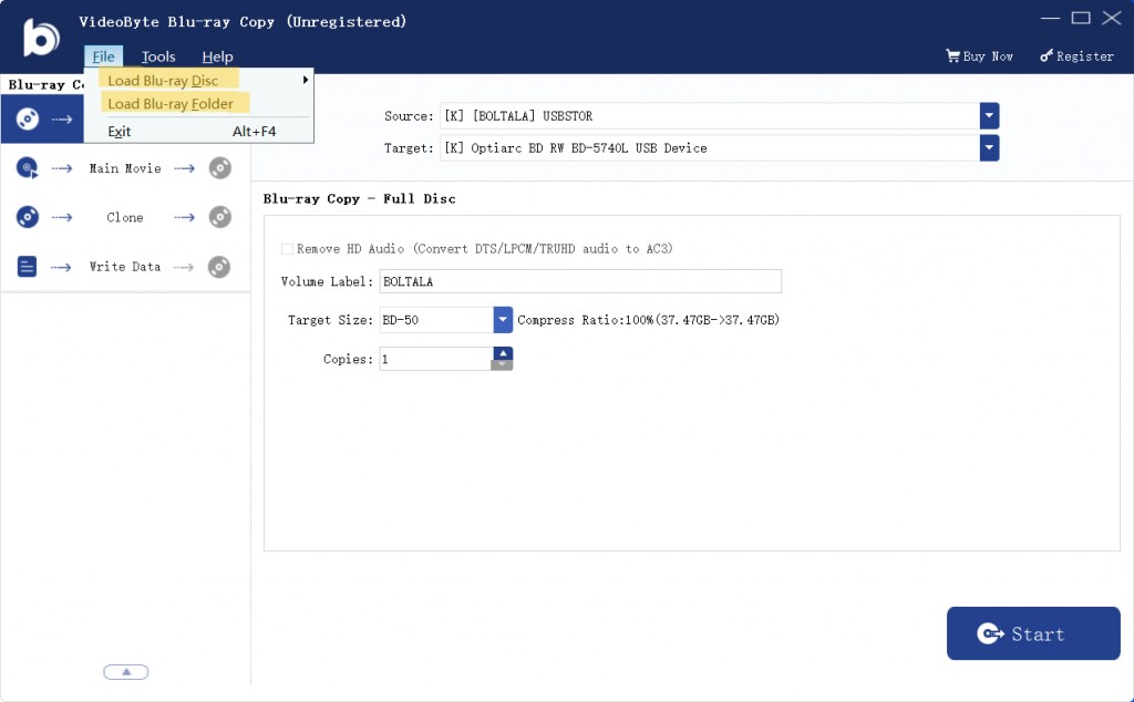 How to Copy Blu-ray Discs with VideoByte Blu-ray Copy?