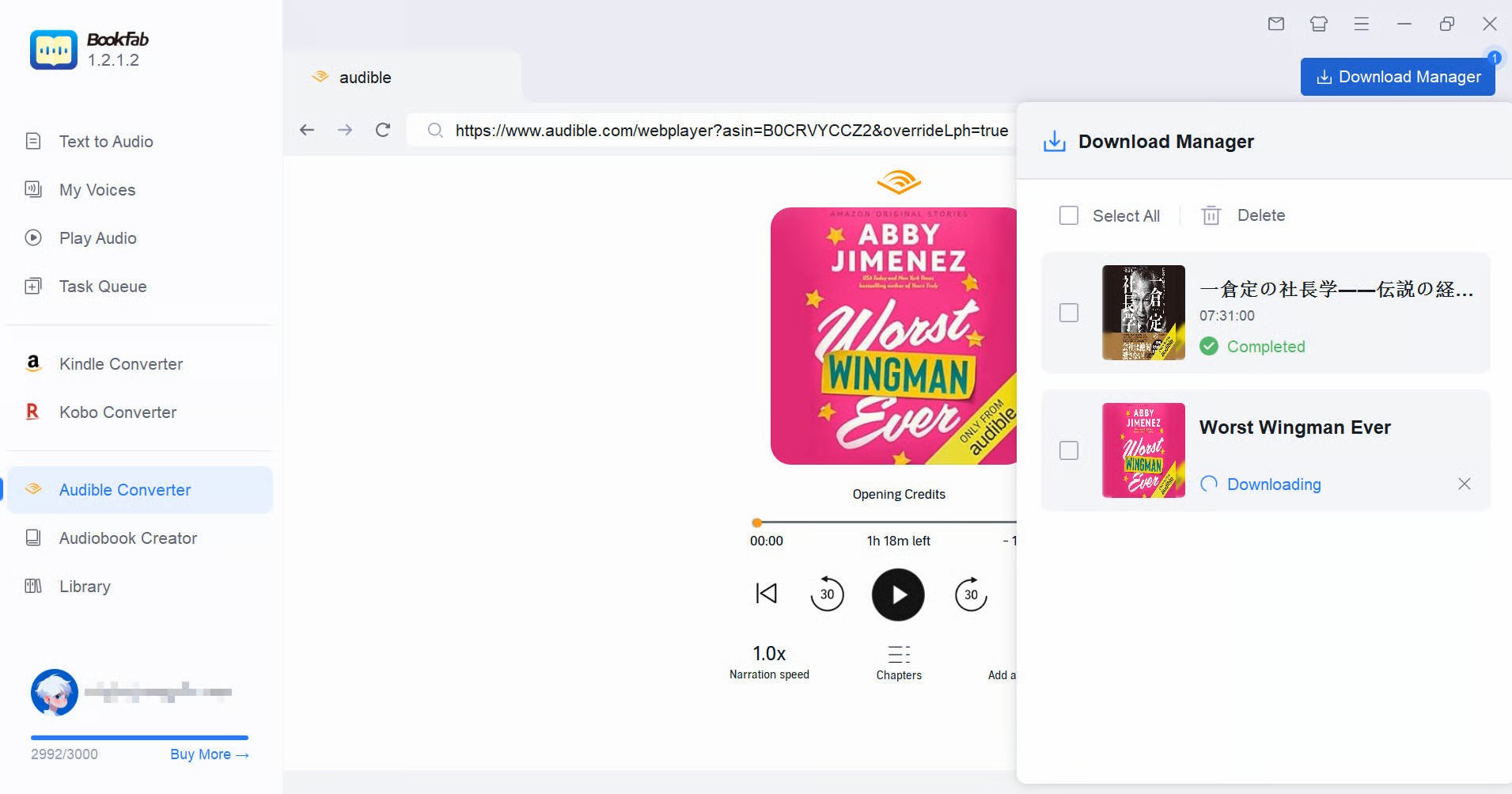 How to Convert Audible Audiobooks with BookFab Audible Converter
