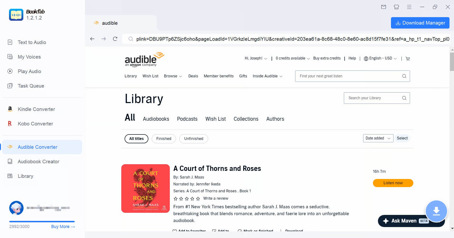 How to Convert Audible Audiobooks with BookFab Audible Converter