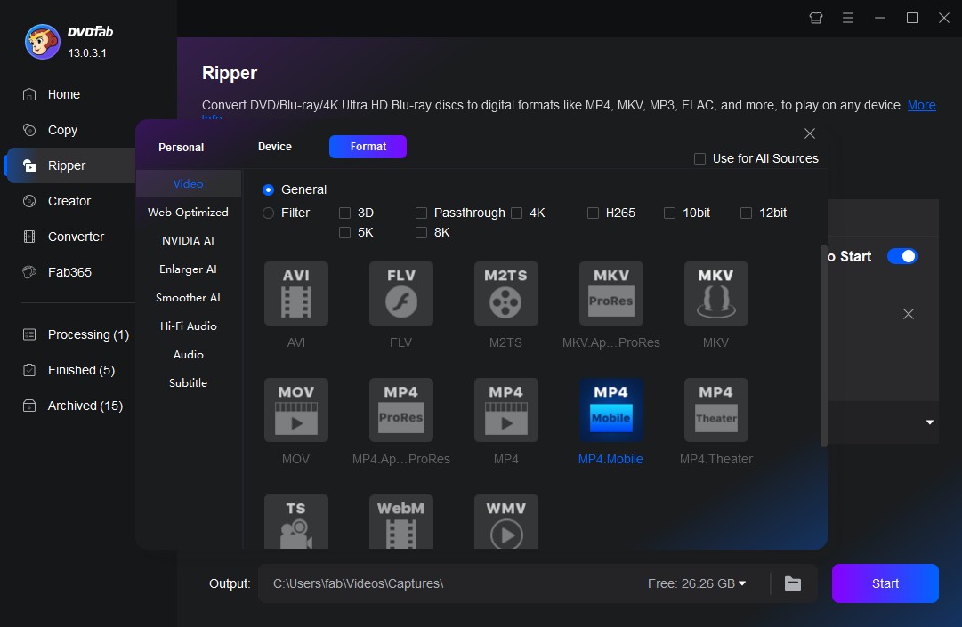 How to Rip DVD to iTunes-Supported Video Audio Formats with DVDFab