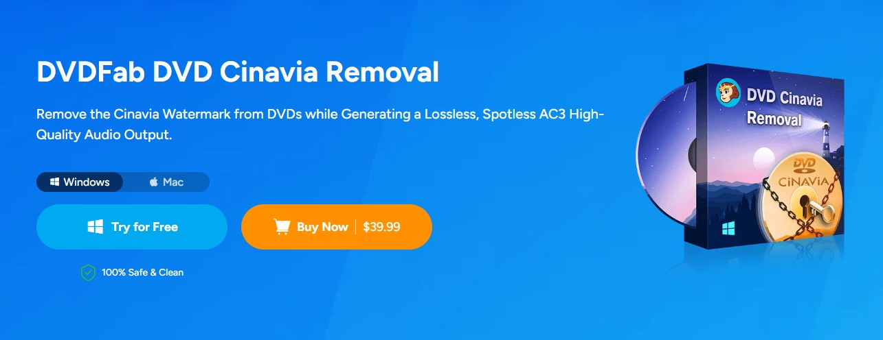 CinEx HD Alternative: DVDFab Cinavia Removal