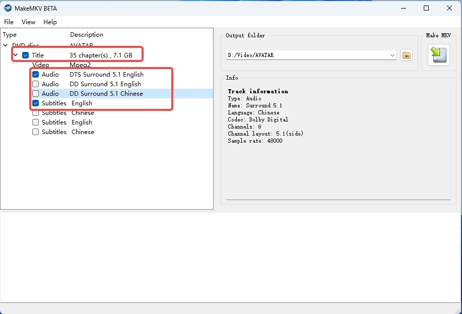 free DVD ripper for windows 10/11: MakeMKV