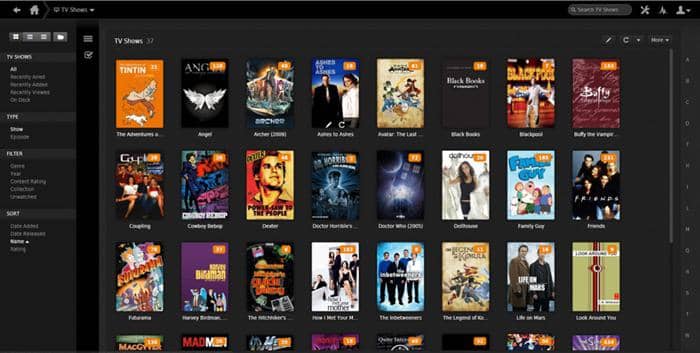 Qu'est-ce qu'un serveur multimédia domestique:1. Plex