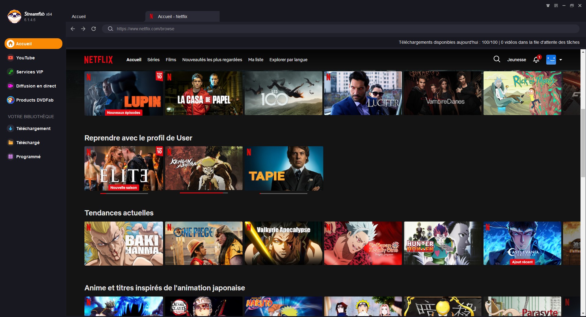 Existe-t-il une app Netflix Mac et comment regarder Netflix sur Mac ? Télécharger Netflix mac pour le visionner hors ligne avec StreamFab Netflix Downloader.