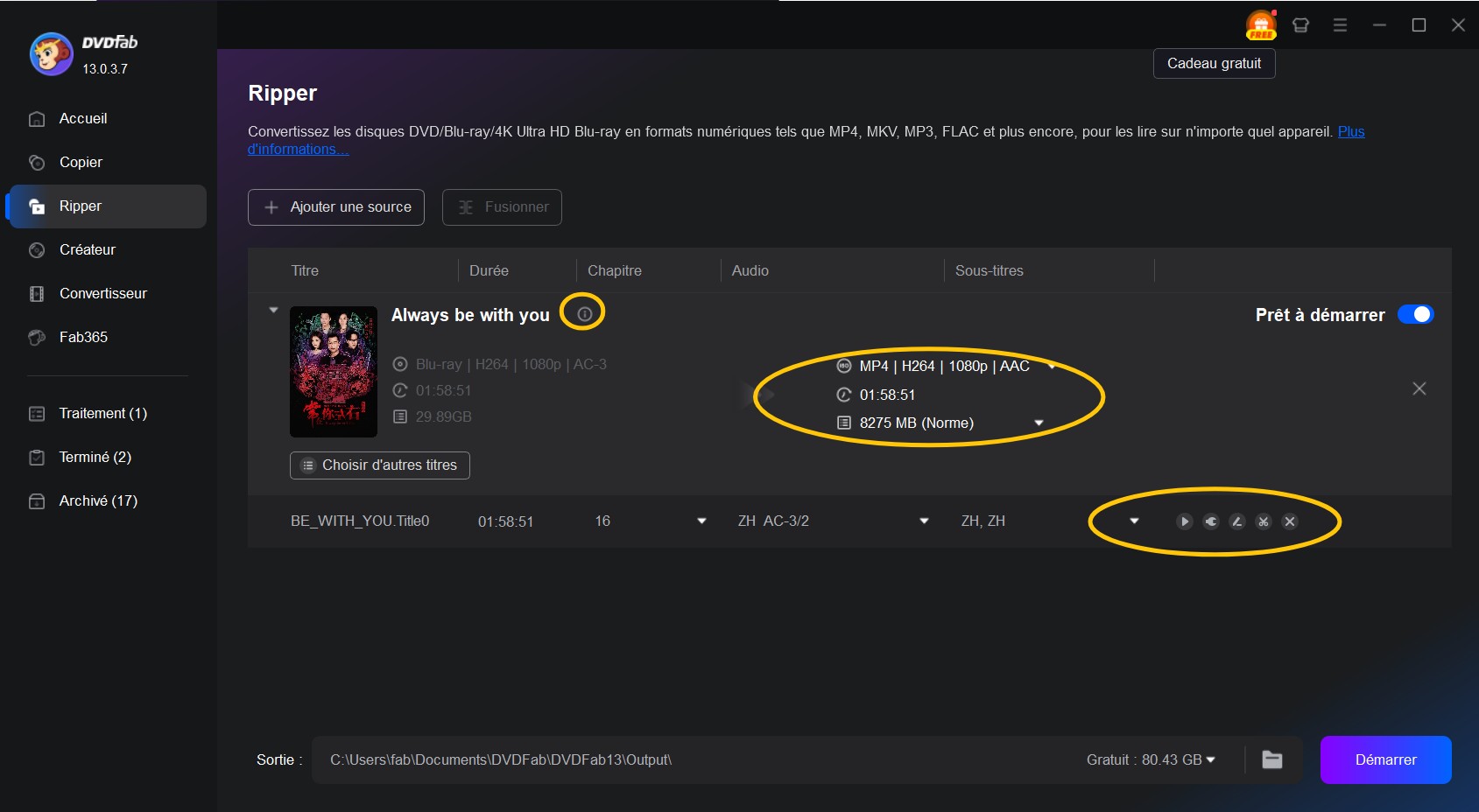Comment ripper un Blu-ray pour Plex en utilisant DVDFab Blu-ray Ripper