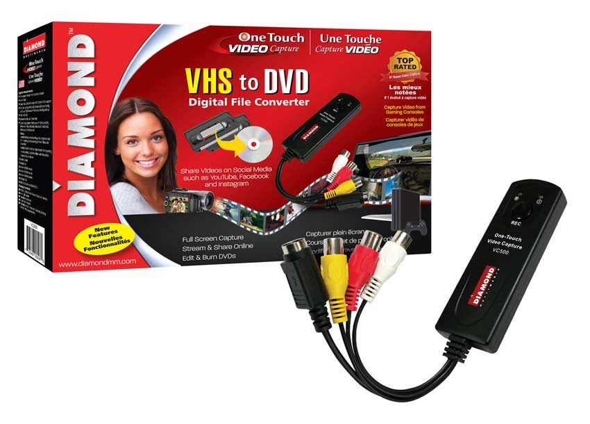 Convert VCR to DVD with Diamond Video Capture vc500