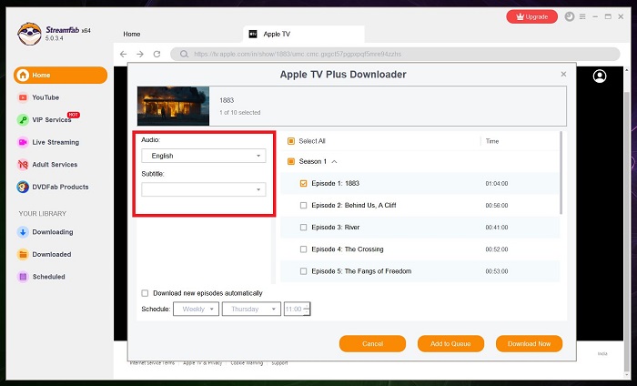 how to watch 1883:How to Download the 1883 TV Show from Apple TV Plus for Offline Viewing?