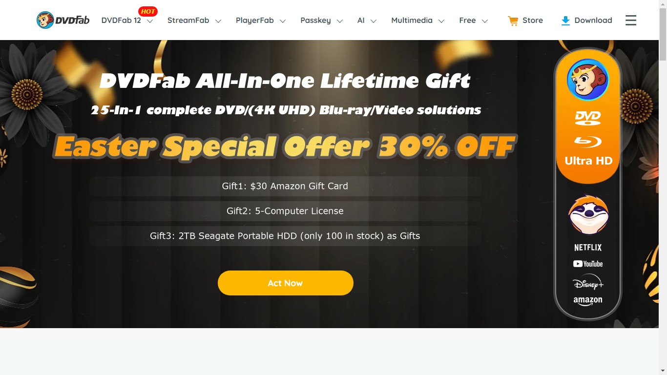 software givaway:Get DVDFab All-in-one Lifetime DVD/Blu-ray/Video Solution