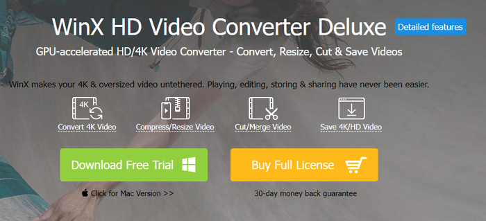 Winx Video Converter: video splitter