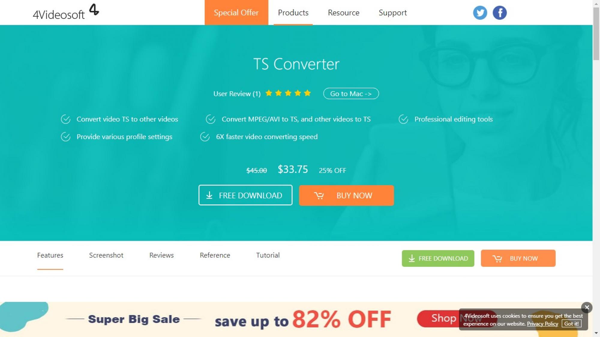 ts video:4Videosoft TS Converter