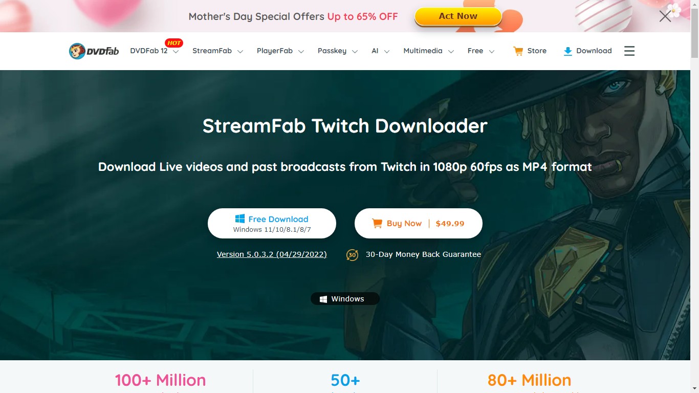 Twitch 串流下載，直播下載：StreamFab Twitch Downloader