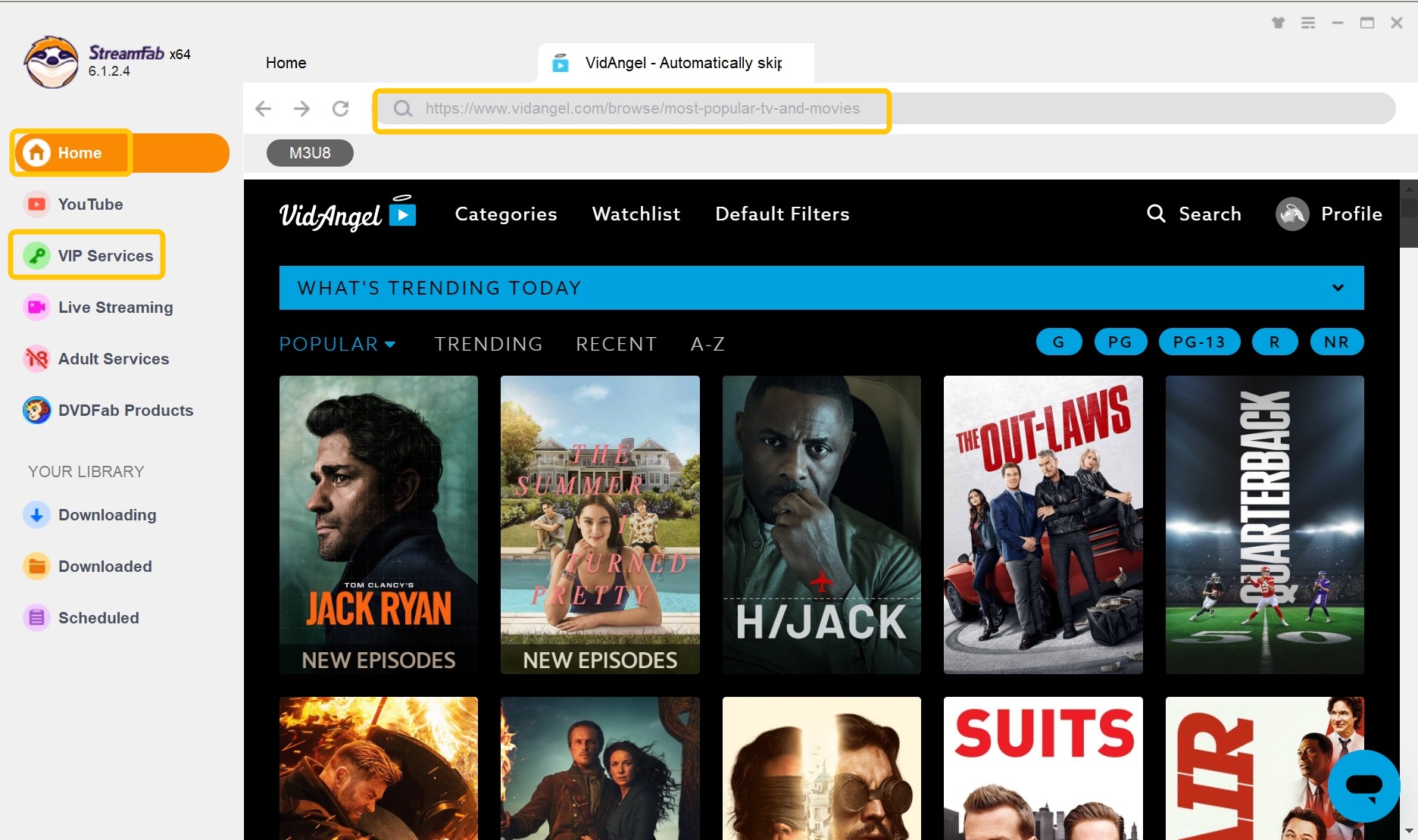 How to download VidAngel videos with StreamFab Video Downloader