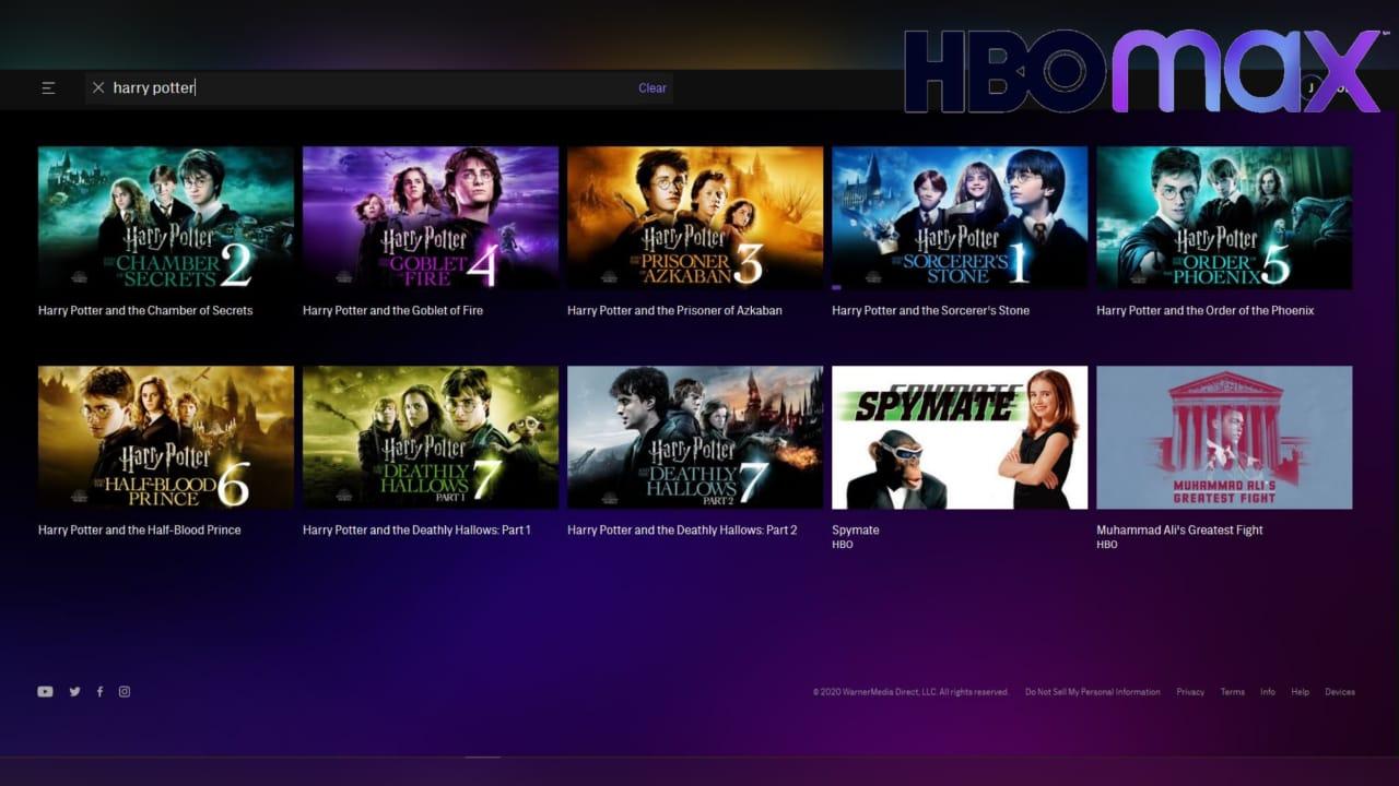 où regarder harry potter sur la plateforme de streaming harry potter:HBO Max