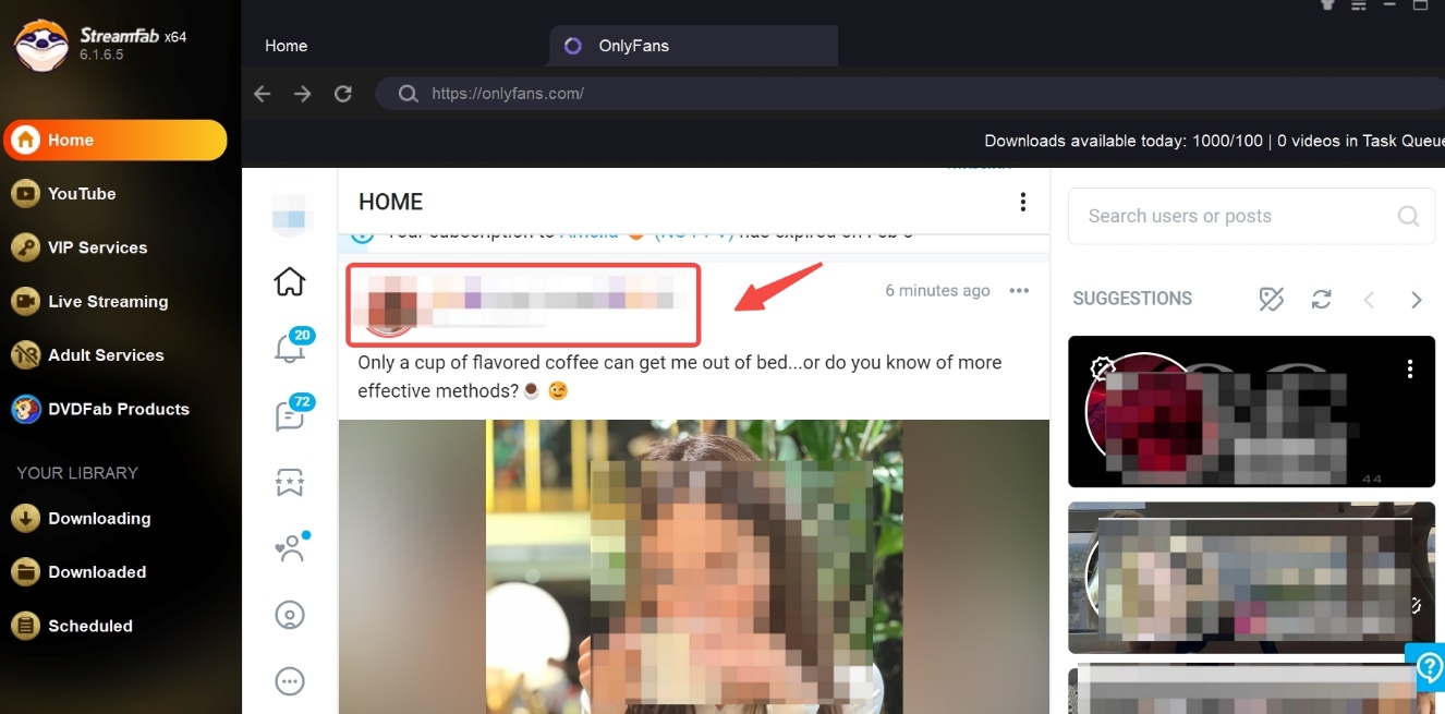 StreamFab OnlyFans ダウンローダー