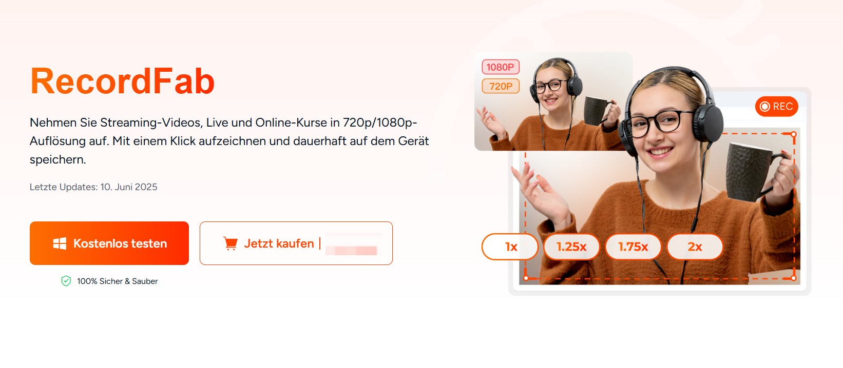 RecordFab – Die spezialisierte Lösung für Streaming-Aufnahmen