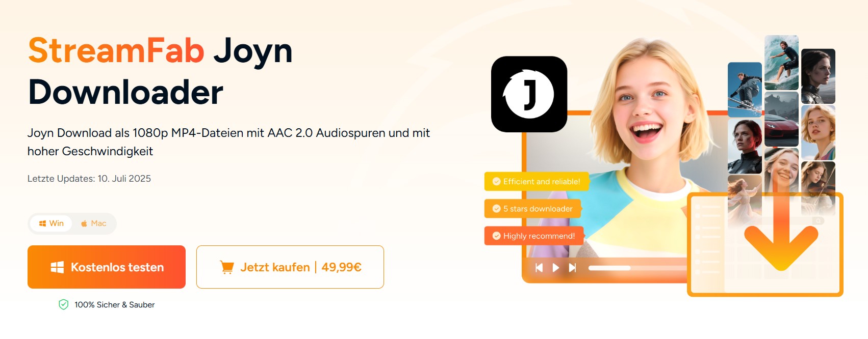 Verwenden Sie eine zuverlässige Joyn MP4-Download-Software