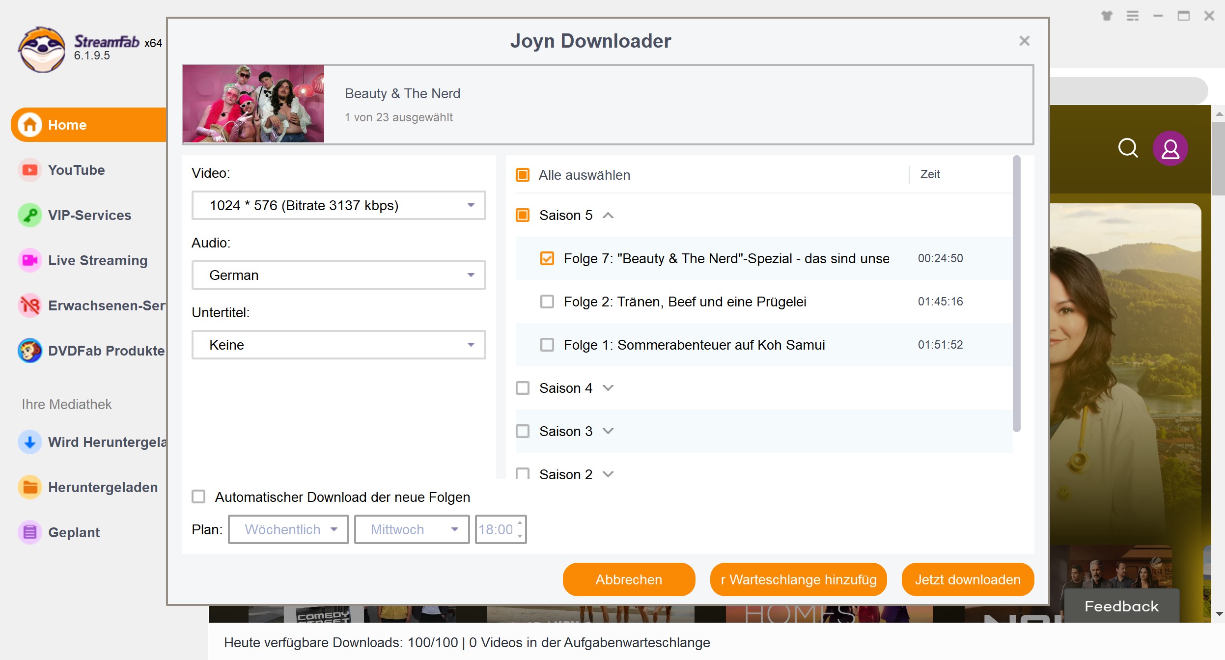 Anleitung zum Download von Joyn Videos statt Anschauen auf Amazon Fire Stick