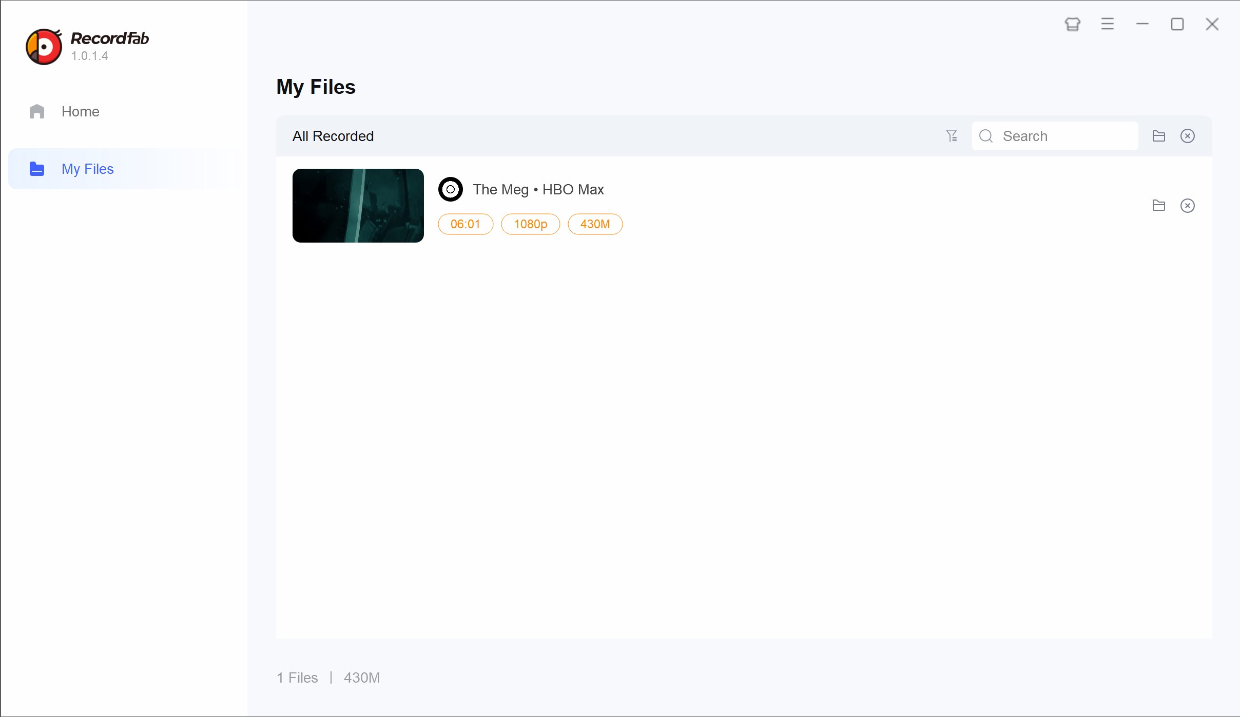 screen record hbo max: recordfab step 3